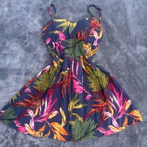NEW LOOK 🌺 tropical floral a-line mini dress!